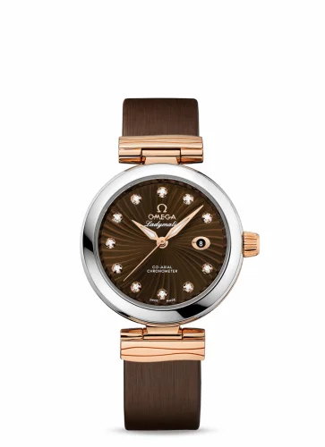 Omega LadyMatic Co-Axial 34 Stainless Steel / Red Gold / Brown 425.22.34.20.63.001 (42522342063001)
